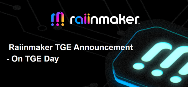 Raiinmaker TGE is Tomorrow! Find it on Kraken!